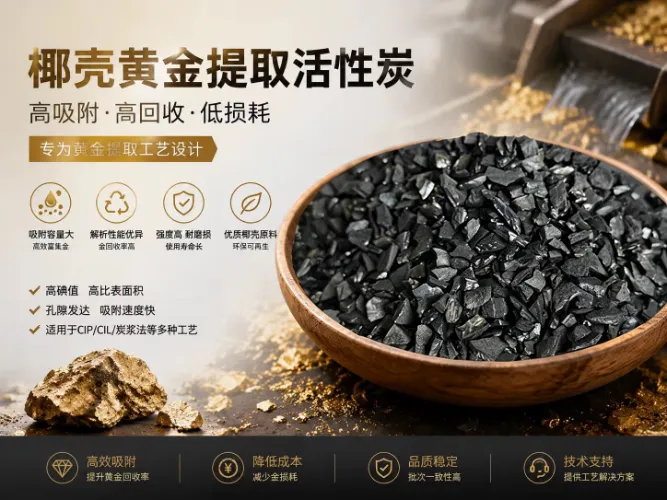 Huajing Coconut Shell Gold-Recovery Carbon: het goudherstel stimuleren, de kosten verlagen en de efficiëntie verhogen