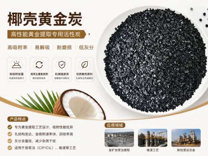 Huajing Apricot-Shell Gold-Recovery Carbon: helpt mijnen de kosten te verlagen en de goudopbrengsten te verhogen